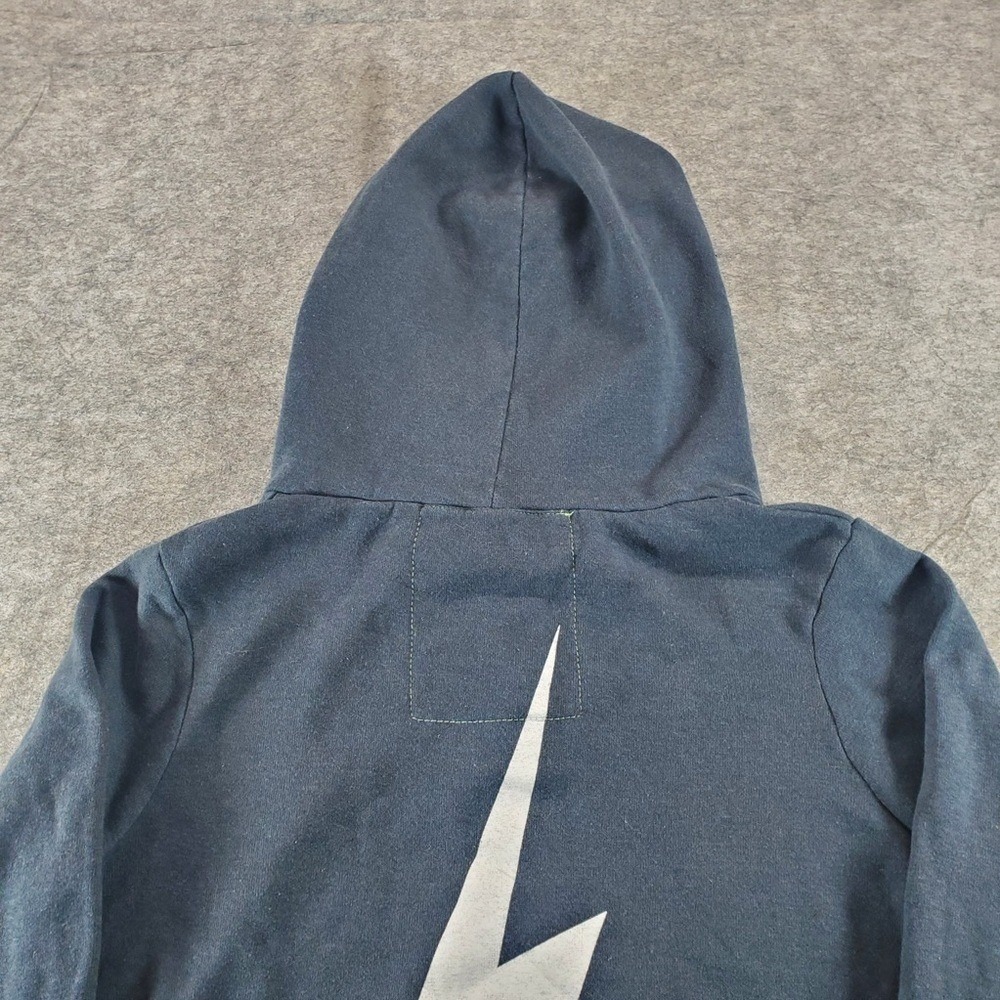 Aviator Nation Hoodie Womens XS Navy Blue Lightning Bolt Full Zip Sweatshirt - Picture 8 of 10